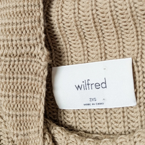 ARITZIA WILFRED Montpellier Waist Sweater Wool Crop XXS - Picture 11 of 11